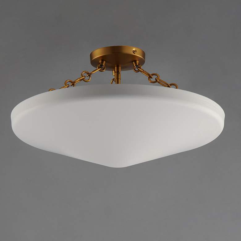 Image 4 Maxim Artemis 19 3/4" Wide Natural Aged Brass Ceiling Light more views