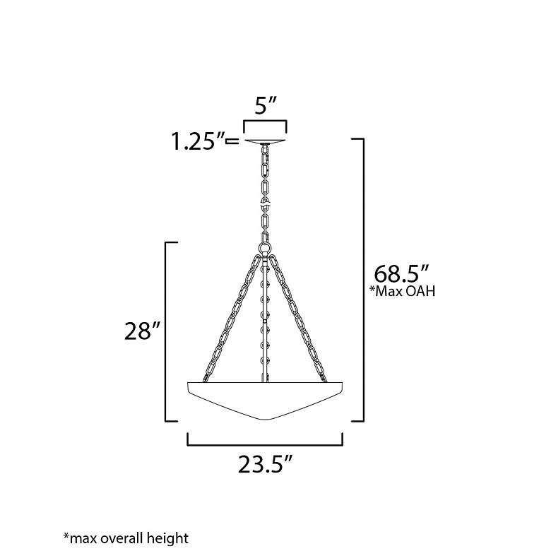 Image 5 Maxim Artemis 23 1/2" Wide Natural Aged Brass Pendant Light more views