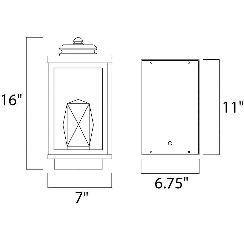 Image 6 Maxim Artisan 12 1/4" High Black Outdoor Wall Light more views