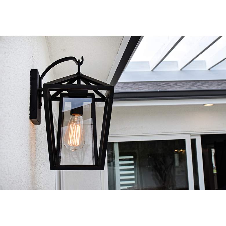 Image 7 Maxim Artisan 12 1/4" High Black Outdoor Wall Light more views