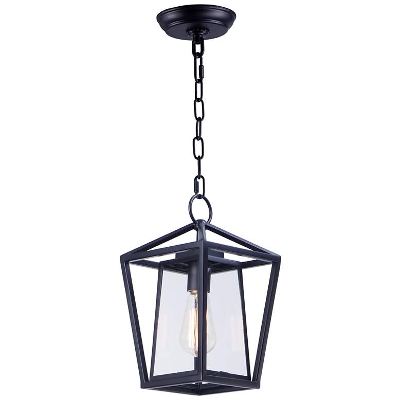 Image 1 Maxim Artisan 13 3/4" High Black Outdoor Hanging Light