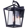 1_Maxim Artisan 14" High Black Outdoor Lantern Wall Light