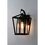5_Maxim Artisan 14" High Black Outdoor Lantern Wall Light more views