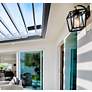 6_Maxim Artisan 14" High Black Outdoor Lantern Wall Light more views