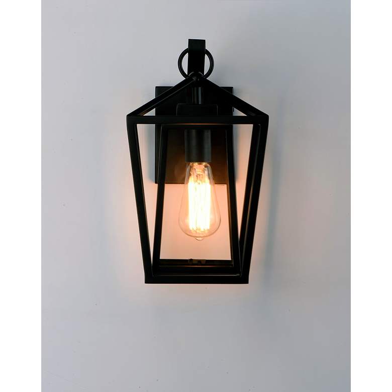 Image 2 Maxim Artisan 15 3/4" High Black Outdoor Lantern Wall Light more views