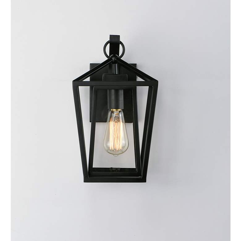 Image 4 Maxim Artisan 15 3/4" High Black Outdoor Lantern Wall Light more views