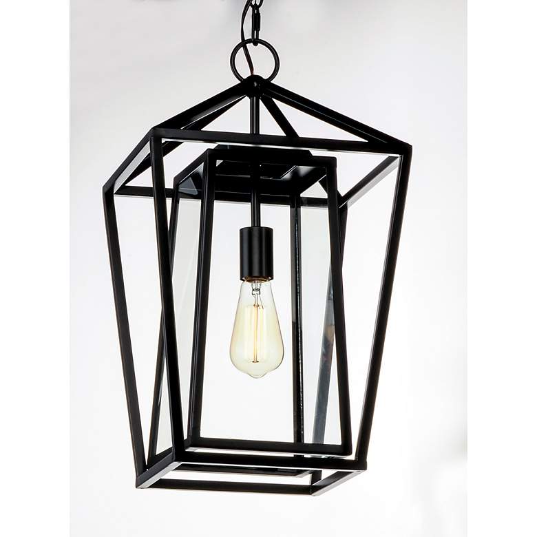 Image 2 Maxim Artisan 20 1/2"H Black Outdoor Lantern Hanging Light more views