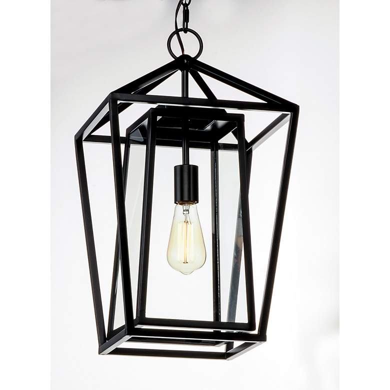 Image 2 Maxim Artisan 20 1/2 inchH Black Outdoor Lantern Hanging Light more views