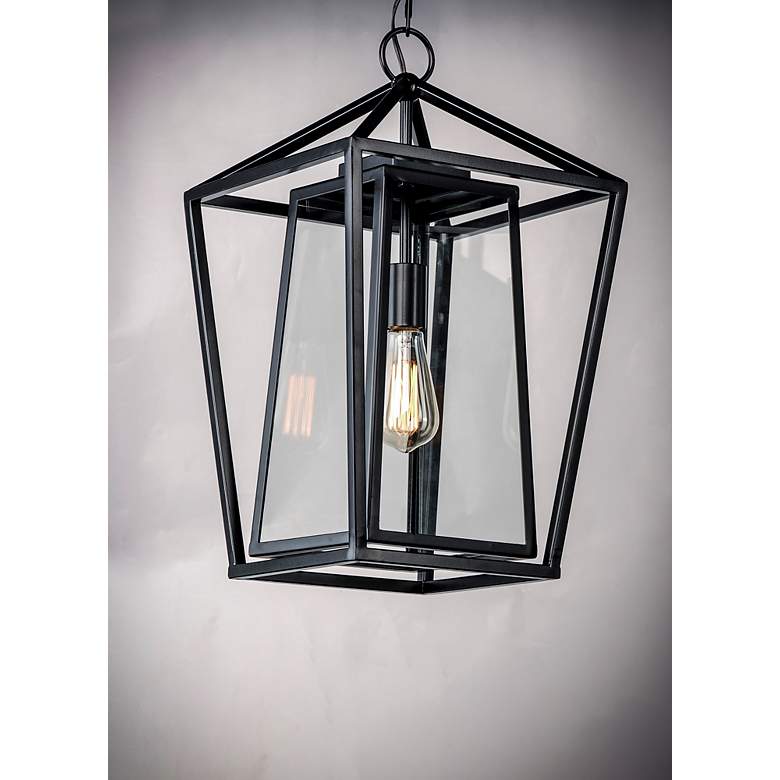 Image 4 Maxim Artisan 20 1/2 inchH Black Outdoor Lantern Hanging Light more views