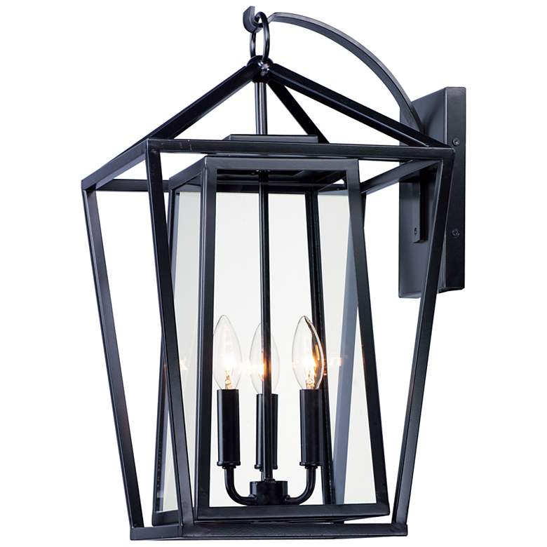 Image 2 Maxim Artisan 20 3/4" High Black 3-Light Outdoor Wall Light