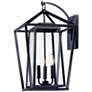 2_Maxim Artisan 20 3/4" High Black 3-Light Outdoor Wall Light
