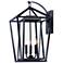Maxim Artisan 20 3/4" High Black 3-Light Outdoor Wall Light