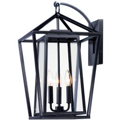 Maxim Artisan 20 3/4" High Black 3-Light Outdoor Wall Light