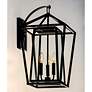 1_Maxim Artisan 20 3/4" High Black 3-Light Outdoor Wall Light