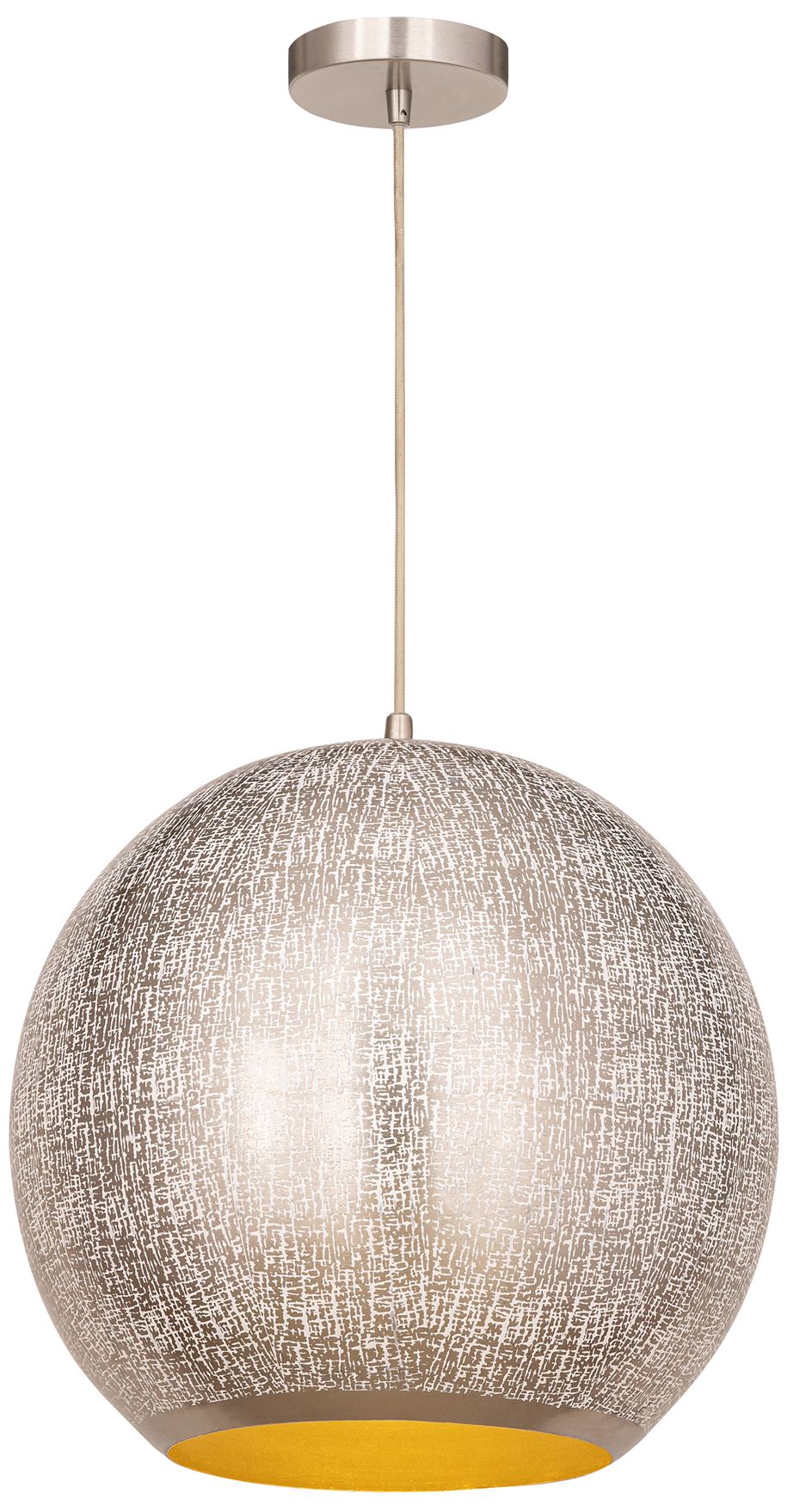 Maxim Aurelia 14" Arctic White 1-Light Pendant
