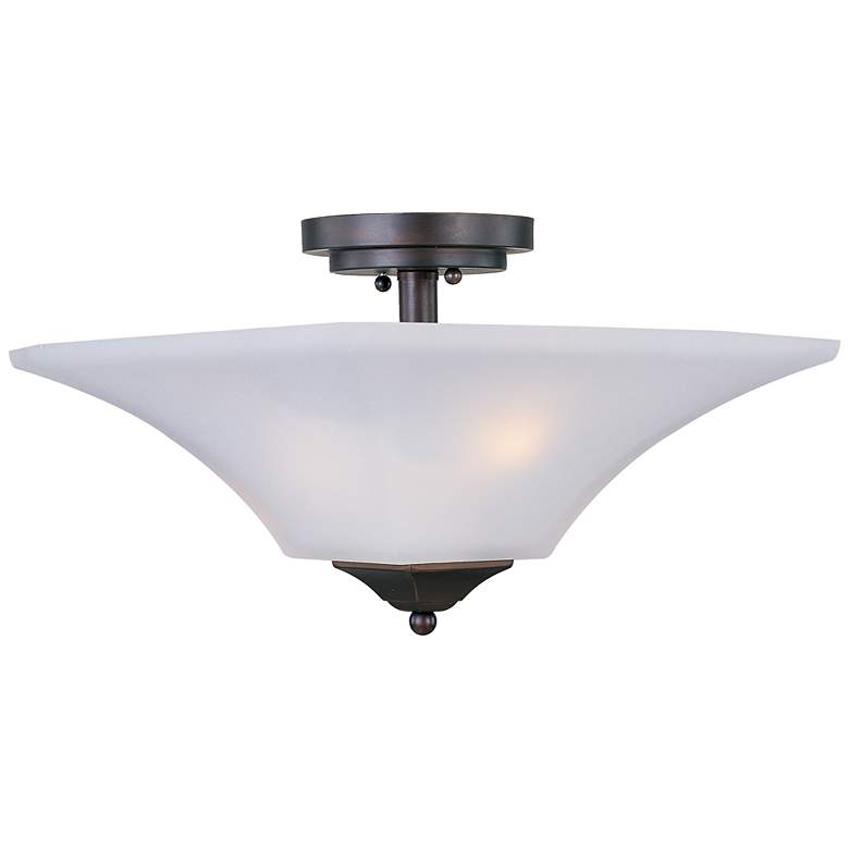 Image 1 Maxim Aurora 13" Wide Oil-Rubbed Bronze Ceiling Light