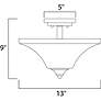 2_Maxim Aurora 13" Wide Oil-Rubbed Bronze Ceiling Light more views