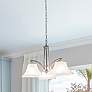 1_Maxim Aurora 22 1/2" Wide 3-Light Satin Nickel Chandelier