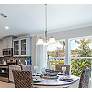 3_Maxim Aurora 22 1/2" Wide 3-Light Satin Nickel Chandelier more views