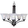 1_Maxim Aurora 26" Wide Oil-Rubbed Bronze 5-Light Chandelier