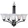 Maxim Aurora 26" Wide Oil-Rubbed Bronze 5-Light Chandelier