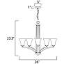 2_Maxim Aurora 26" Wide Oil-Rubbed Bronze 5-Light Chandelier more views