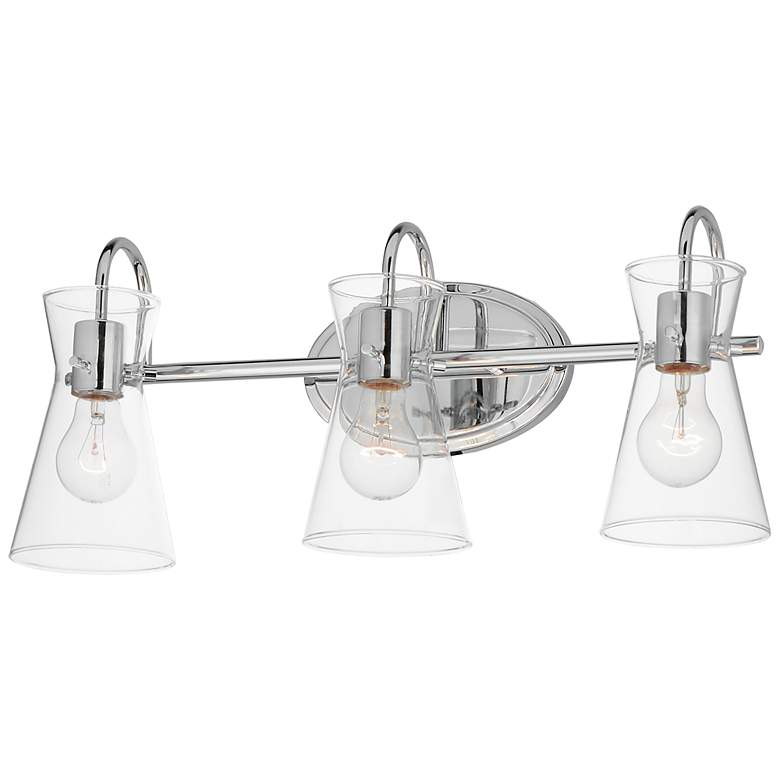 Image 1 Maxim Ava 22" Wide Polished Chrome 3-Light Vanity Bath Light