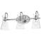 Maxim Ava 22" Wide Polished Chrome 3-Light Vanity Bath Light