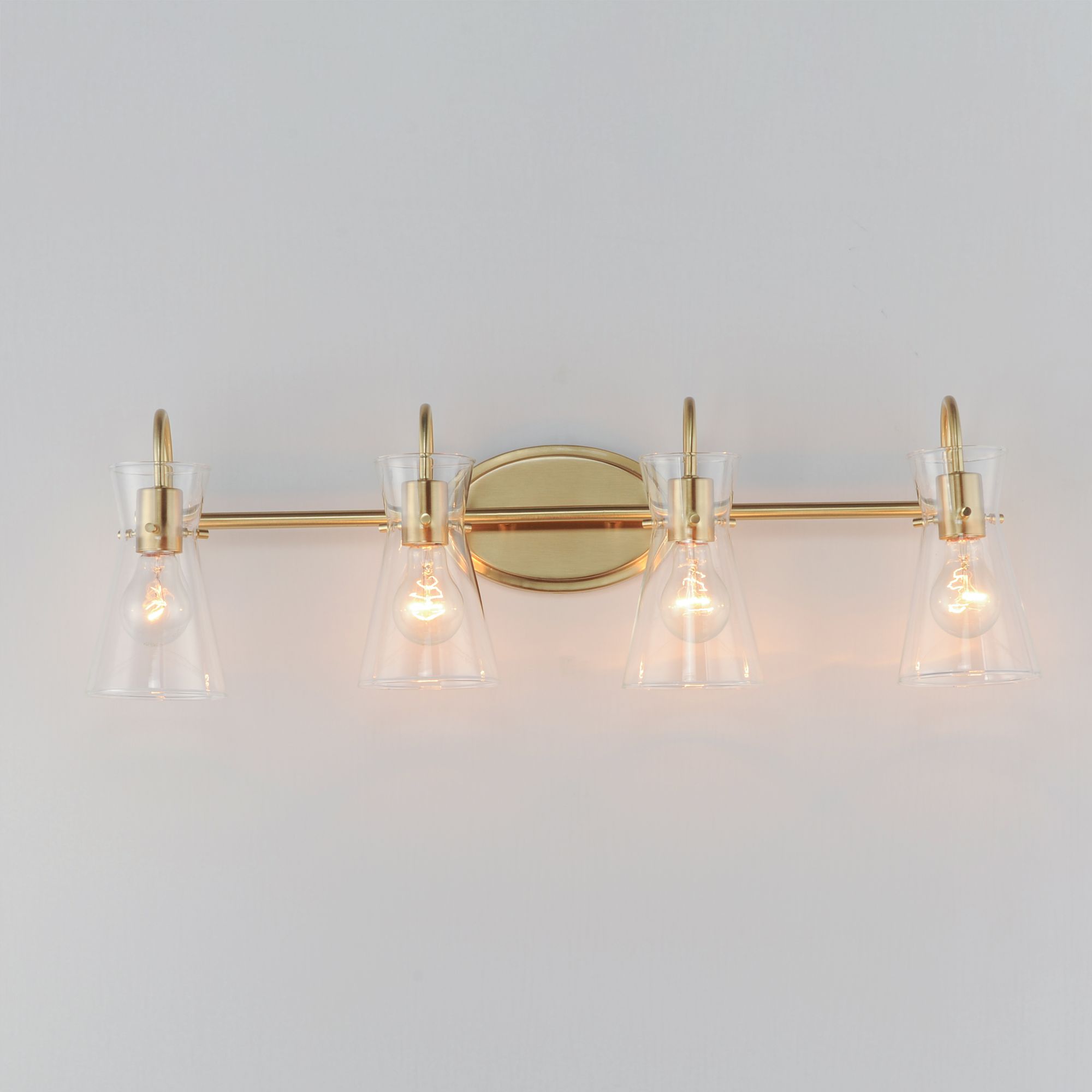 Image 3 Maxim Ava 30 3/4" Wide Natural Aged Brass 4-Light Bath Light more views