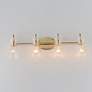 3_Maxim Ava 30 3/4" Wide Natural Aged Brass 4-Light Bath Light more views