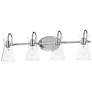 1_Maxim Ava 30 3/4" Wide Polished Chrome 4-Light Bath Light