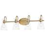 1_Maxim Ava 30" Wide Natural Aged Brass 4-Light Bath Vanity