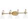 Maxim Ava 30" Wide Natural Aged Brass 4-Light Bath Vanity