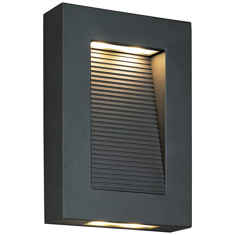 Image 2 Maxim Avenue 10 inch High Architectural Bronze LED Outdoor Wall Light