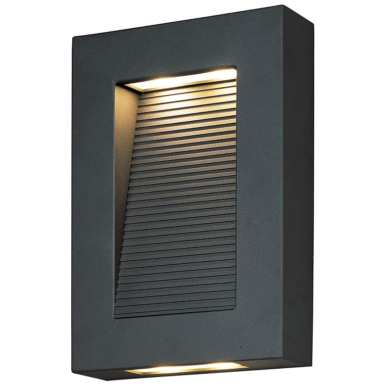 Image 2 Maxim Avenue 10 inch High Architectural Bronze LED Outdoor Wall Light