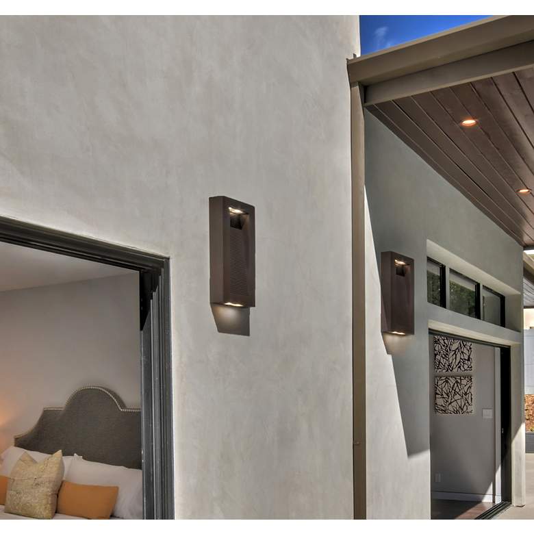 Image 4 Maxim Avenue 16" High LED Outdoor Wall Light more views