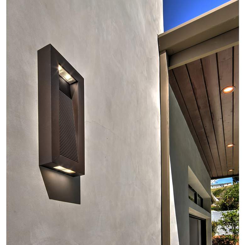 Image 7 Maxim Avenue 16" High LED Outdoor Wall Light more views