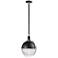 Maxim Axiom 13 3/4" Wide Black and Nickel LED Pendant Light