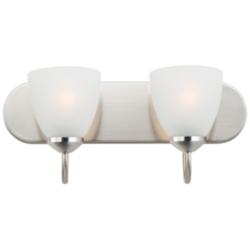 Maxim Axis 18" Wide Polished Chrome 2-Light Strip Bath Vanity