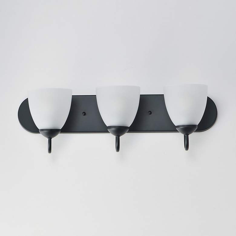 Image 2 Maxim Axis 24" Wide Black 3-Light Strip Bath Vanity more views