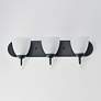 2_Maxim Axis 24" Wide Black 3-Light Strip Bath Vanity more views