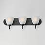 3_Maxim Axis 24" Wide Black 3-Light Strip Bath Vanity more views