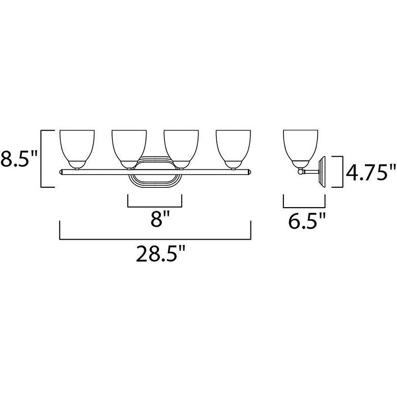 Image 2 Maxim Axis 28.5" Wide 4-Light Bath Bar Vanity Light more views
