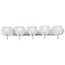 1_Maxim Axis 36" Wide Polished Chrome 5-Light Strip Bath Vanity