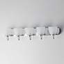 4_Maxim Axis 36" Wide Polished Chrome 5-Light Strip Bath Vanity more views