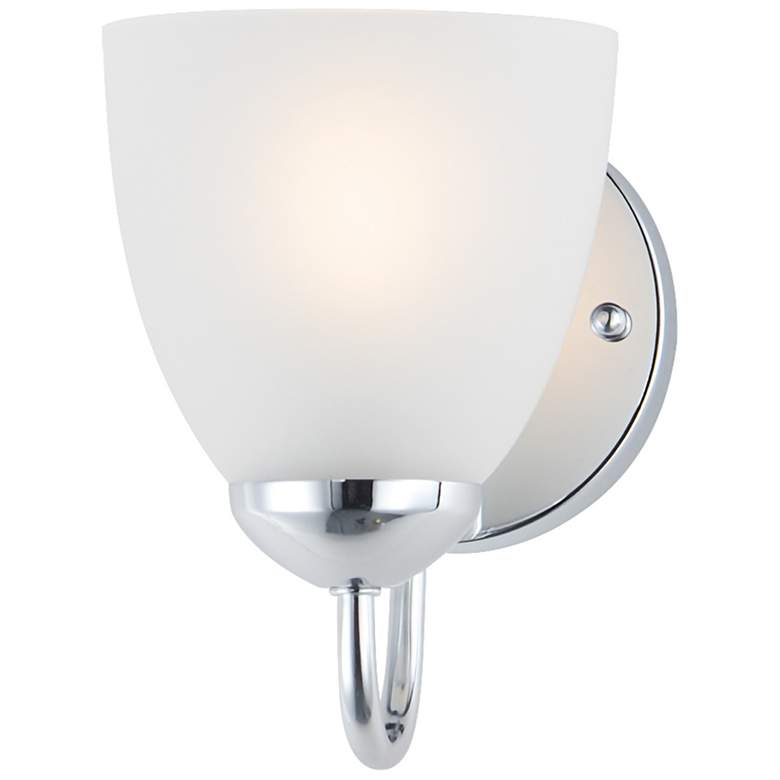 Image 1 Maxim Axis 7 1/2" High Polished Chrome 1-Light Strip Bath Vanity