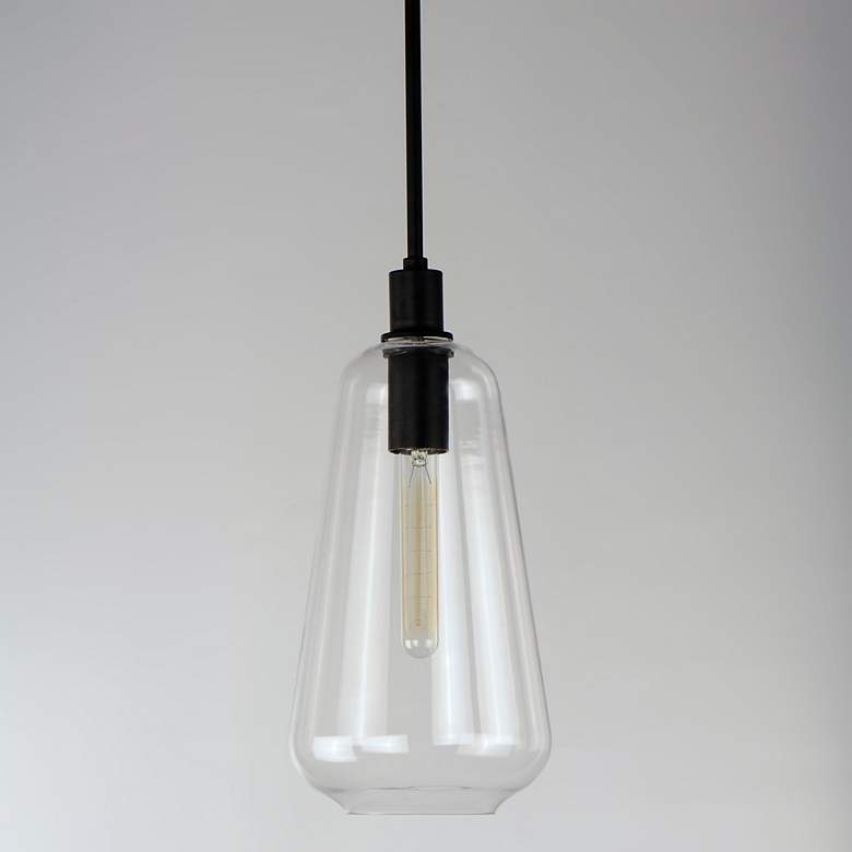 Image 2 Maxim Babylon 7 1/2" Wide Black Mini Pendant more views