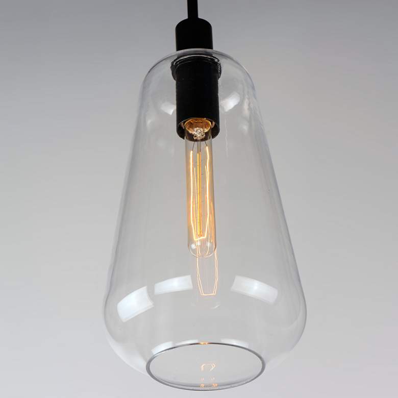 Image 4 Maxim Babylon 7 1/2" Wide Black Mini Pendant more views