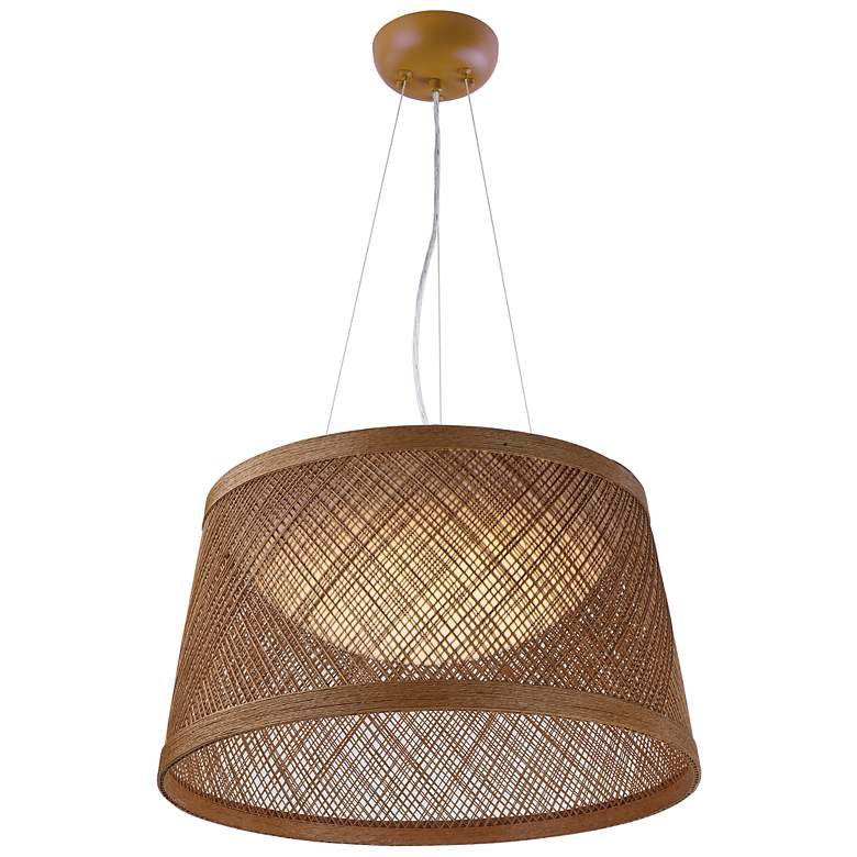 Image 1 Maxim Bahama 12 1/2" High Natural LED Outdoor Hanging Light