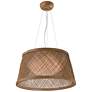 Thumbnail2 of Maxim Bahama 20.25" Wide 1-Light Natural Rattan Pendant Light